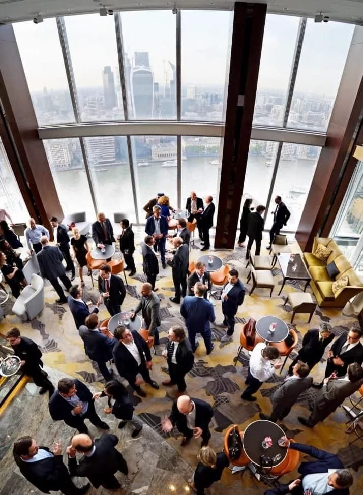 A corporate retreat session outdoors